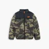Levi's All Over Print Color Blocked Puffer Big Boys Jacket S-xl L In Gray