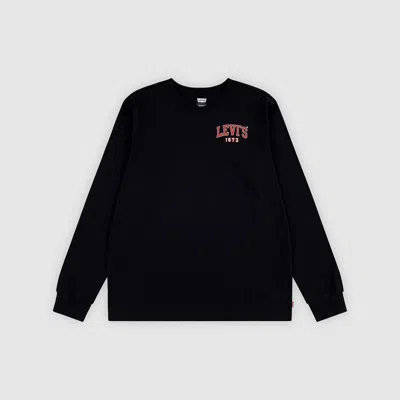 Levi's Always Original Ls Tee Big Boys S-xl T-shirt Xl In Black