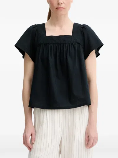 Levi's Ambre Square Neck Top In Black