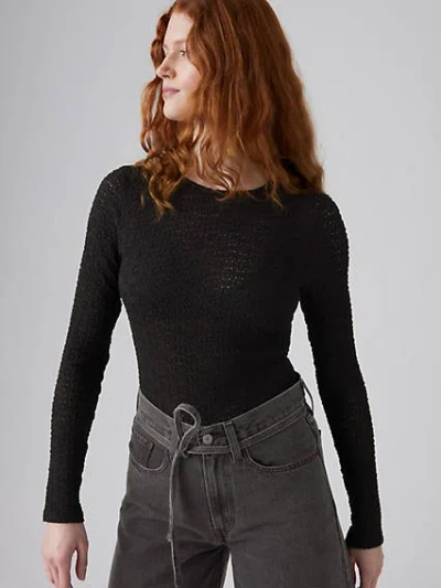 Levi's Anika Crewneck Top In Black