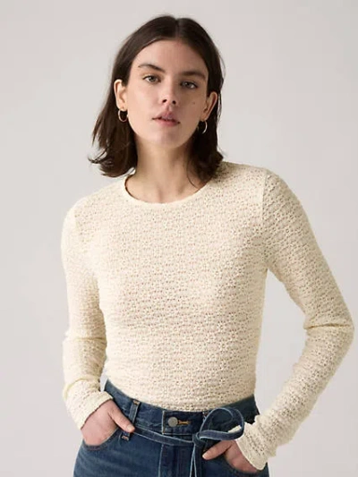 Levi's Anika Crewneck Top In Neutral