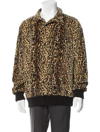 Pre-owned Levi's Animal Print Long Sleeve Shirt In Black