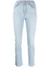 Levi's Ankle-zips Skinny Jeans In Blue
