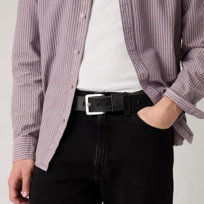 Levi's Arlo Wide Prong Belt In Black