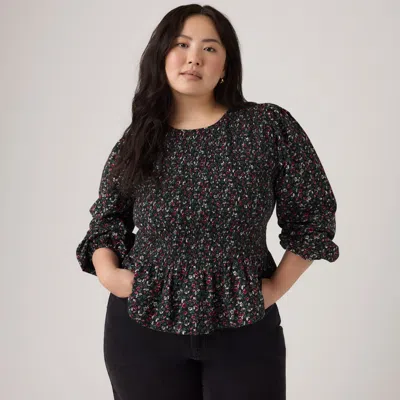 Levi's Ashton Long-sleeve Blouse (plus Size) In Multi