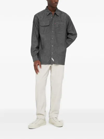 Levi's Auburn Button-down Denim Shirt In Gray