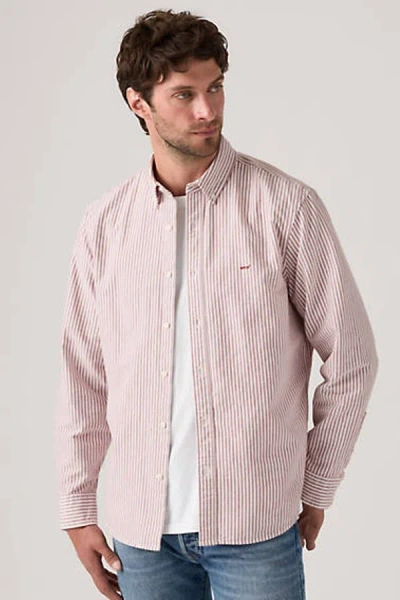 Levi's Authentic Button Down Shirt In Brown