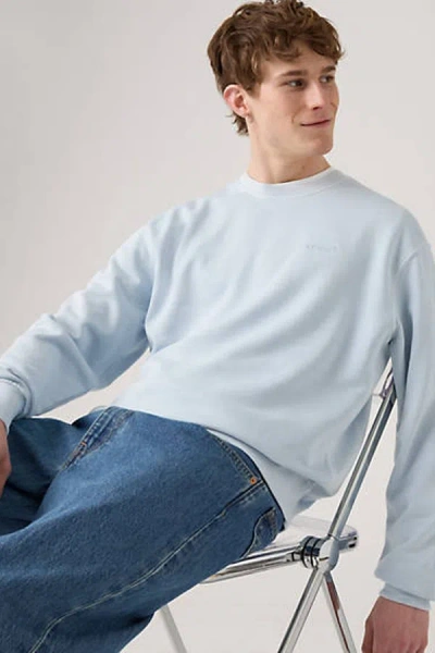 Levi's Authentic Crewneck Sweatshirt In Blue
