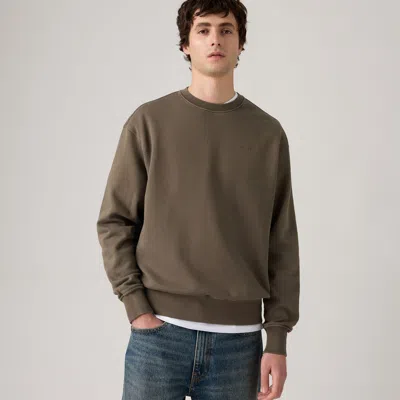 Levi's Authentic Crewneck Sweatshirt In Green