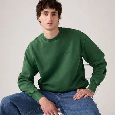 Levi's Authentic Crewneck Sweatshirt In Green