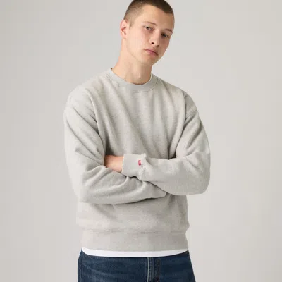 Levi's Authentic Crewneck Sweatshirt In Grey