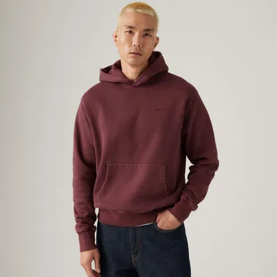 Levi's Authentic Hoodie Sweatshirt In Brown