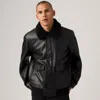 Levi's Aviator Jacket With Removeable Sherpa Collar In Black