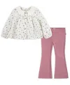 Levi's Toddler Girls 2-piece Collared Blouse And Flared Leggings Set In Multi