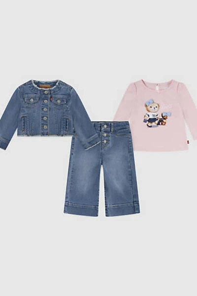 Levi's Baby Jacket Tee & Wide Jeans Baby Set