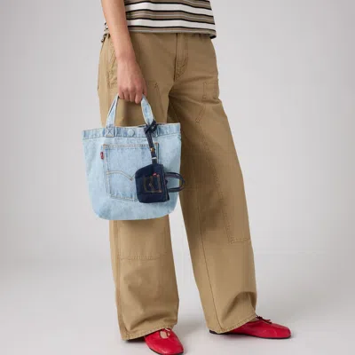 Levi's Back Pocket Bag Charm In Ocean Indigo Wash