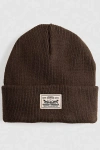 Levi's Backpatch Beanie In Brown