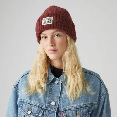 Levi's Backpatch Beanie In Brown
