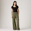 Levi's Baggy Dad Cargo Women's Pants 31x30 In Green