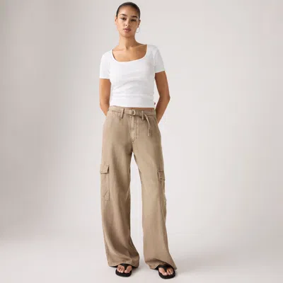 Levi's Baggy Dad Cargo Women's Pants 34x30 In Brown