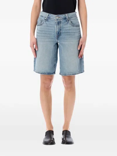 Levi's Blue Baggy Dad Denim Shorts In Pick Sides