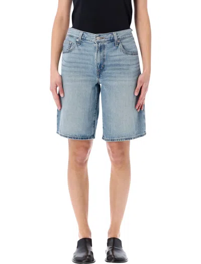 Levi's Baggy Dad Denim Shorts In Blue