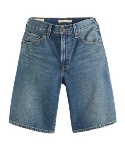 Levi's Wide-leg Denim Shorts In Blue