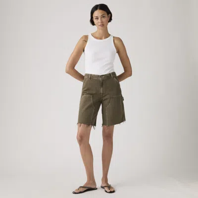 Levi's Baggy Dad Utility Shorts In Green