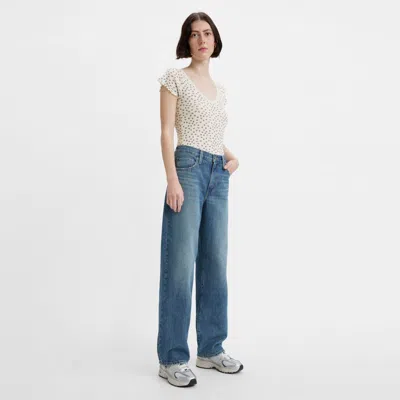 Levi's Baggy Dad Women's Jeans 24x34 In Green