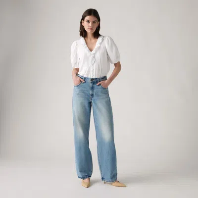Levi's Baggy Dad Women's Jeans 34x32 In Blue
