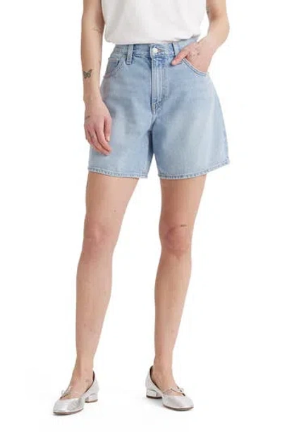 Levi's® Baggy High Waist Denim Shorts In Blue