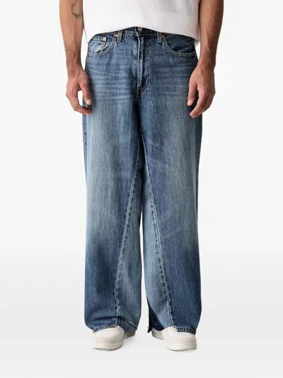 Levi's Baggy Panelled Wide-leg Jeans In Blue