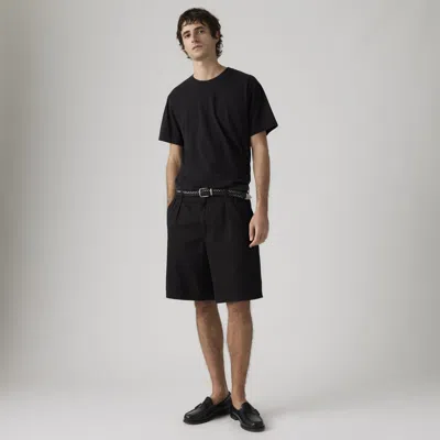Levi's Baggy Pleated Shorts In Black