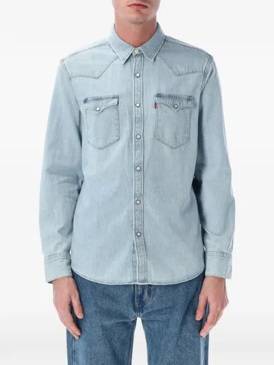 Levi's Barstow Buttoned Shirt In Blue