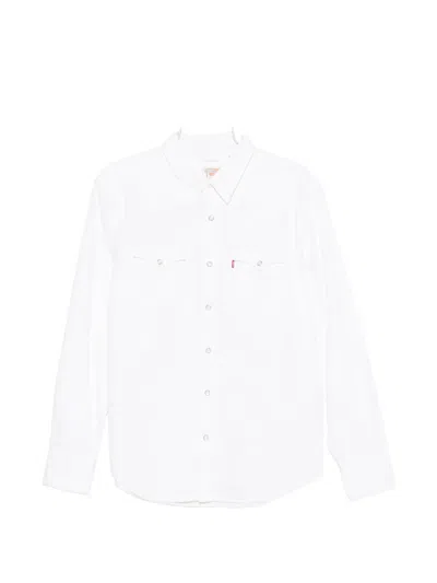 Levi's Barstow Long-sleeve Overshirt In White