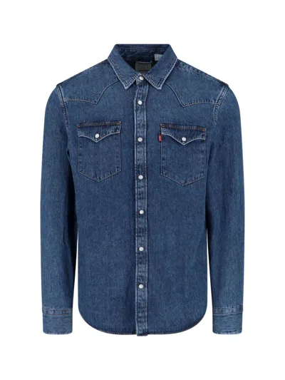 Levi's Barstow Western Denim Shirt In Red Cast Rinse