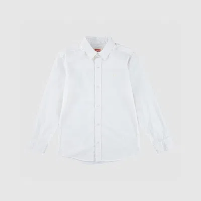 Levi's Battery Housemark Shirt Big Boys S-xl Xl In White