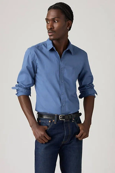Levi's Battery Housemark Slim Fit Shirt In Blue