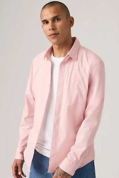 Levi's Battery Housemark Slim Fit Shirt In Red