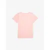 Levi's Batwing Logo-print Cotton-jersey T-shirt 10-16 Years Pink In Pink