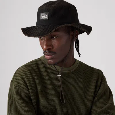 Levi's Bay Drawstring Hat In Black
