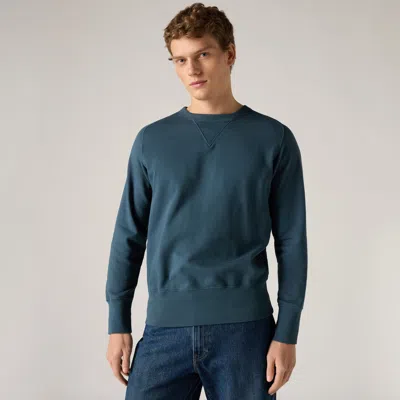 Levi's Bay Meadows Crew Sweatshirt In Blue