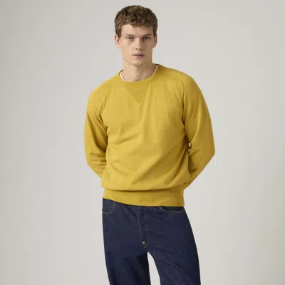 Levi's Bay Meadows Crewneck Sweatshirt In Yellow