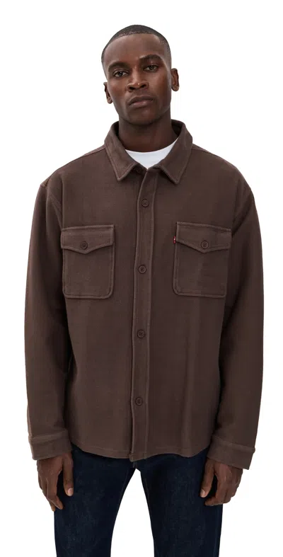 Levi's Bayview Soft Worker Sweatshirt Bracken In Brown