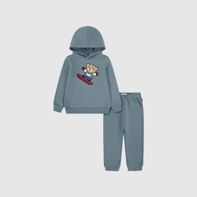 Levi's Bear Knit Set Toddler Boys 2t-4t Pants 2t In Gray