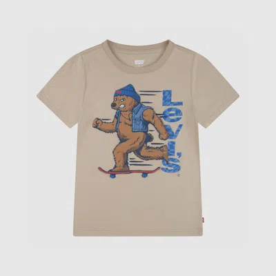 Levi's Bear On The Move Tee Big Boys S-xl T-shirt M In Neutral