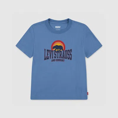 Levi's Bear With Me Tee Little Boys 4-6x T-shirt 7 In Blue