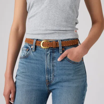 Levi's Bella Studded Belt In Brown