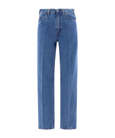 Levi's Belt Ring Denim Trousers In Blue