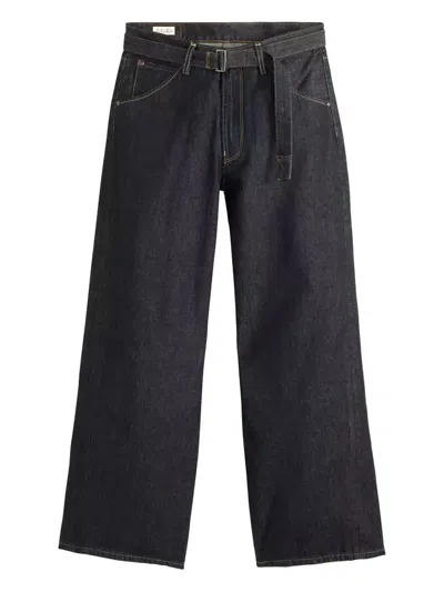 Levi's Belted Wide-leg Jeans In Black